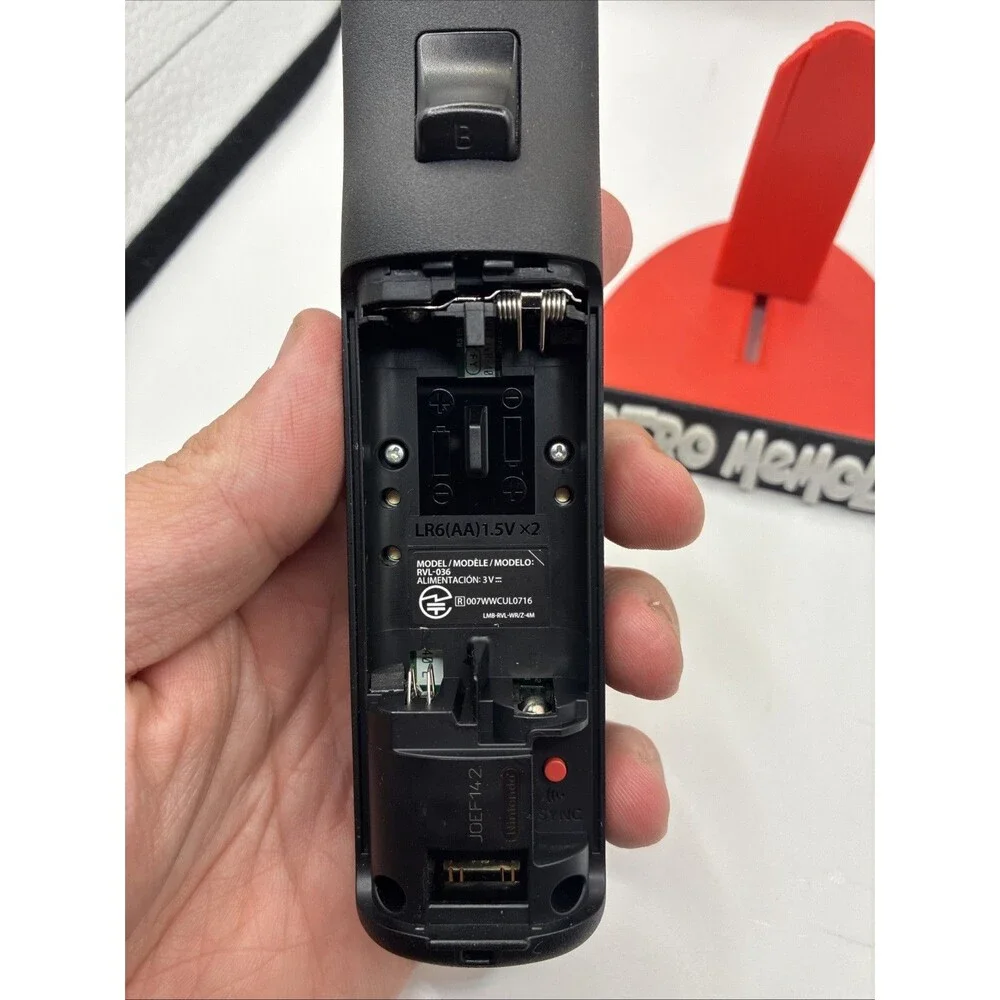Official OEM Nintendo Wii & Wii U Motion Plus Remote & Sleeve - Black RVL-036